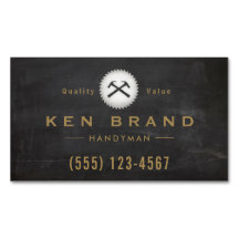 Rustic Carpenter Hammer Saw Construction Logo Busi