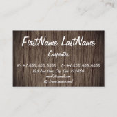 Rustic Carpenter / Woodworkprofielkaart Visitekaartje (Voorkant)