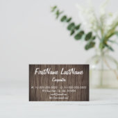 Rustic Carpenter / Woodworkprofielkaart Visitekaartje (Staand voorkant)