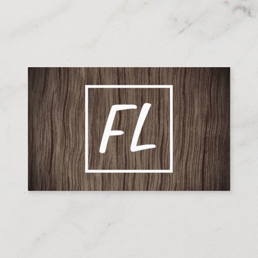 Rustic Carpenter / Woodworkprofielkaart Visitekaartje (Achterkant)