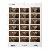 Rustic Carpenters retouradreslabels Etiket (Full Sheet)