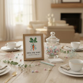 Rustic Carrot Baby Shower “Guess How Many Candies” Poster