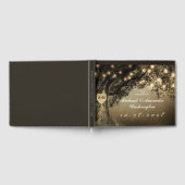  Rustic Carved Oak Tree Wedding Gastenboek (Volledig)