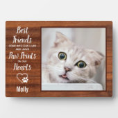 Rustic Cat Memorial Pet Foto Fotoplaat (voorkant)