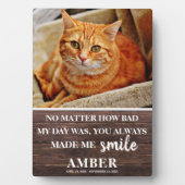 Rustic Cat Remembrance Keepomwille Photo Fotoplaat (voorkant)