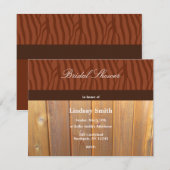 Rustic Cedar Fence Bridal Shower Kaart (Voorkant / Achterkant)