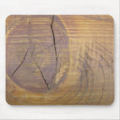Rustic Cedar Wood Plank Knot Foto Muismat (Voorkant)