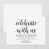 Rustic Celebrate with us Brunch Uitnodigingskaart Kaart (Voorkant / Achterkant)