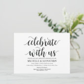 Rustic Celebrate with us Brunch Uitnodigingskaart Kaart (Staand voorkant)