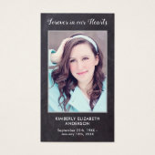 Rustic Celebration of Life Memorial Prayer Kaart (Voorkant)