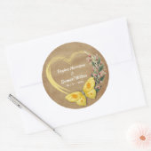 Rustic Celebration Wedding Sticker (Envelop)