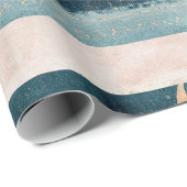 Rustic Celestial Stripe Moon Sun Earthy (10) Cadeaupapier (Rol Hoek)