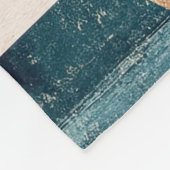 Rustic Celestial Stripe Moon Sun Earthy (10) Fleece Deken (Hoek)