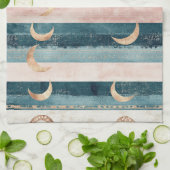 Rustic Celestial Stripe Moon Sun Earthy (10) Theedoek (Gevouwen)