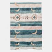 Rustic Celestial Stripe Moon Sun Earthy (10) Theedoek (Verticaal)