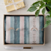 Rustic Celestial Stripe Moon Sun Earthy (10) Tissuepapier (Geschenk)