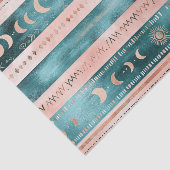 Rustic Celestial Stripe Moon Sun Earthy (1) Tissuepapier (Detail)