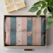 Rustic Celestial Stripe Moon Sun Earthy (6) Tissuepapier (Geschenk)