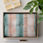 Rustic Celestial Stripe Moon Sun Earthy (8) Tissuepapier (Geschenk)