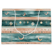 Rustic Celestial Stripe Moon Sun Earthy (9) Groot Cadeauzakje (Voorkant)