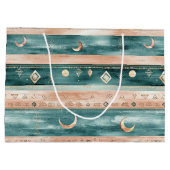 Rustic Celestial Stripe Moon Sun Earthy (9) Groot Cadeauzakje (Achterkant)