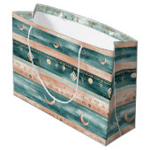 Rustic Celestial Stripe Moon Sun Earthy (9) Groot Cadeauzakje (Achterkant Gekanteld)