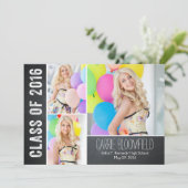 Rustic Chalk Afstuderen Aankondiging/Uitnodiging Kaart (Staand voorkant)