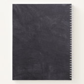 Rustic Chalkboard 4 Recipes voor fotocollage Notitieboek (Achterkant)