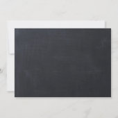 Rustic Chalkboard Afstuderen Foto BBQ Uitnodiging (Achterkant)