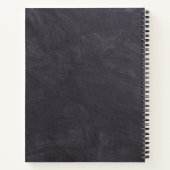 Rustic Chalkboard Artist Doodles Sketchbook Notitieboek (Achterkant)