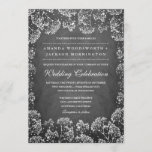 Rustic Chalkboard Babys Breath Wedding Invitations Kaart<br><div class="desc">Rustic Chalkboard Baby's Breath Wedding Invitations - biedt witte babyademhaling rond de uitnodiging met een gedrukte achtergrond op het bord.</div>