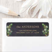 Rustic Chalkboard Eucalyptus Greenery Wedding Etiket (Insitu)