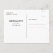 Rustic Chalkboard Eucalyptus Greenery Wedding Uitnodiging Briefkaart (Achterkant)