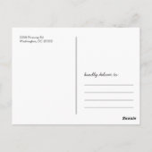 Rustic Chalkboard Foto bedankt Briefkaart (Achterkant)