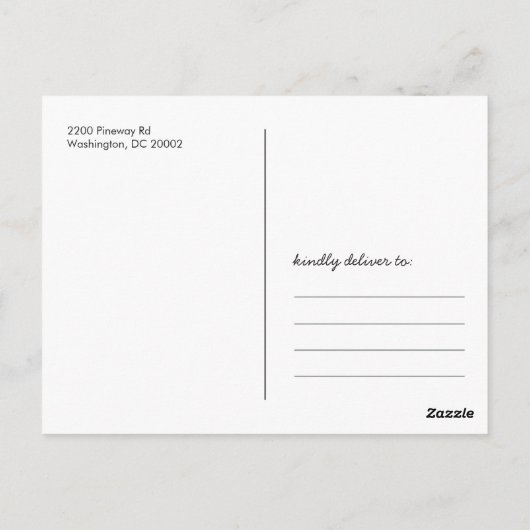 Rustic Chalkboard Foto bedankt Briefkaart (Achterkant)