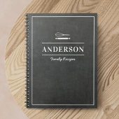 Rustic Chalkboard - Gepersonaliseerd familieboek Notitieboek