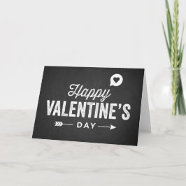 RUSTIC CHALKBOARD HAPPY VALENTINE'S DAY KAART