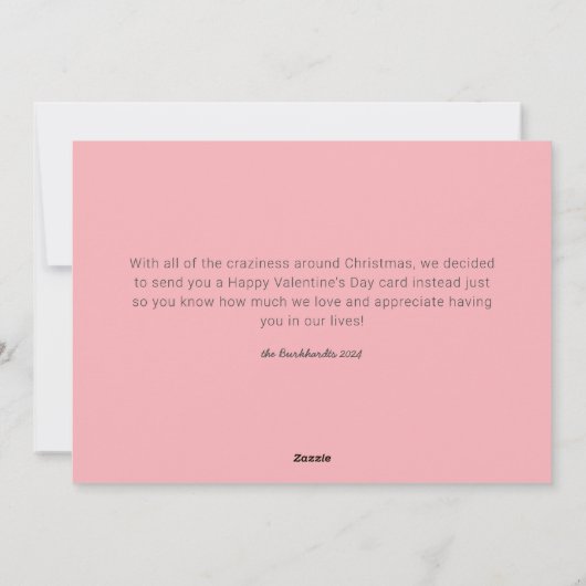 Rustic Chalkboard Happy Valentine's Day Photo Feestdagenkaart (Achterkant)