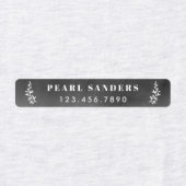 Rustic Chalkboard Iron on Name Labels (Design 2)