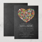 Rustic Chalkboard Kitchen Tea Vrijgezellenfeest Pa Kaart (Voorkant / Achterkant)