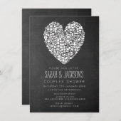 Rustic Chalkboard Kitchen Tea Vrijgezellenfeest Pa Kaart (Voorkant / Achterkant)