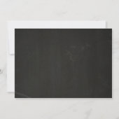 Rustic Chalkboard Paisley Bridesmaid Kaart (Achterkant)