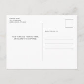 Rustic Chalkboard Photo Collage Afstuderen Aankondigingskaart (Achterkant)