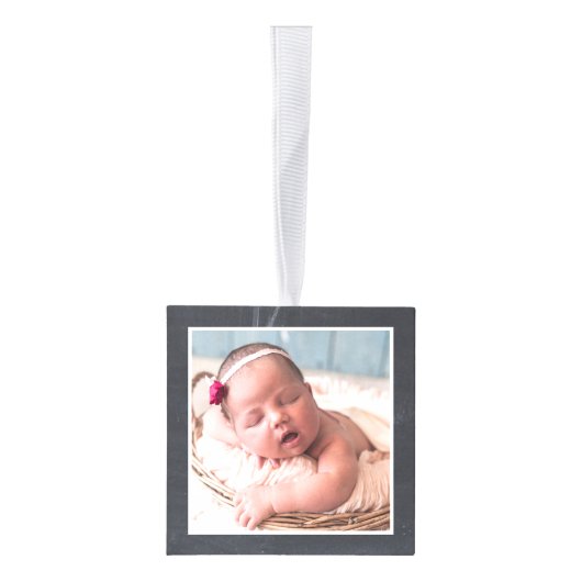 Rustic Chalkboard Photo Collage Snow Decoratie (Rechts)