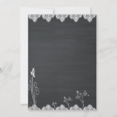 Rustic Chalkboard repesal diner Kaart (Achterkant)