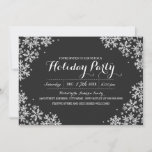 Rustic Chalkboard Snowflake Holiday Party nodigt u Kaart<br><div class="desc">modernere kerstfeestuitnodigingen in de Little Bayleigh Store!</div>