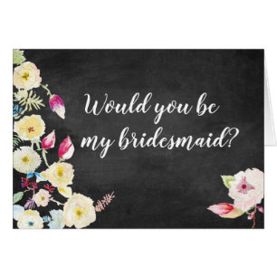 Rustic Chalkboard Vintage Floral Wedding