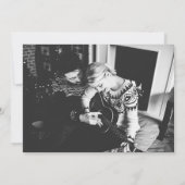 Rustic Chalkboard Vlaams Lijst Save The Date (Achterkant)