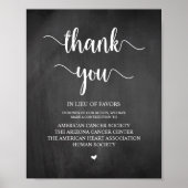 Rustic Chalkboard, weddenschap, bijdrage Poster (Voorkant)
