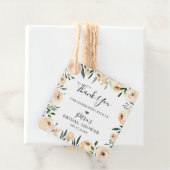 Rustic Champagne Floral Lijst Hartelijk dank Bedankjes Labels (In situ)
